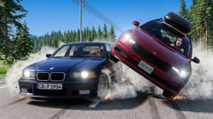 BeamNG Drive - Высокоскоростные автомобильные аварии