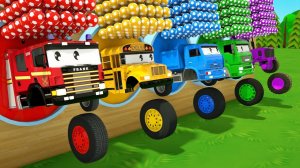 Мультики про машинки - Большие машины - Тяжелые грузовики - Сборник - Мультики для детей