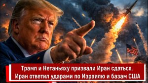 Трамп и Нетаньяху призвали Иран сдаться. Иран ответил ударами по Израилю и базам США