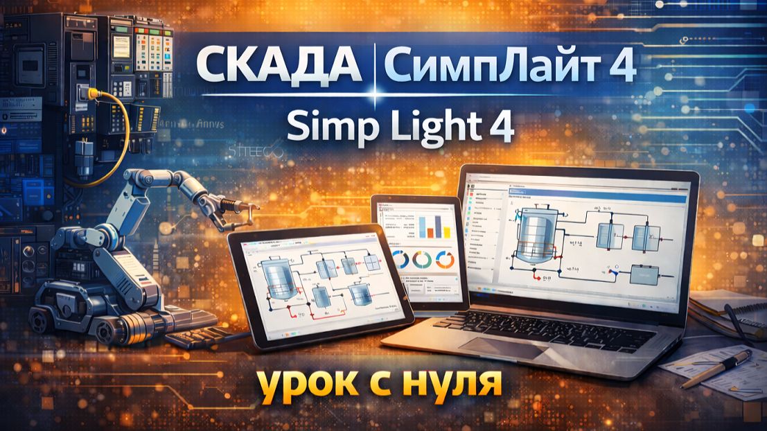 СКАДА Симплайт 4 | Simp Light 4 -  урок с нуля. Часть 1