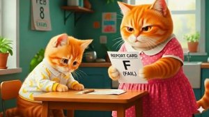 Рыжий котенок провалил школу... То, что сделала его кошка, вас ШОКИРУЕТ! 😱📝