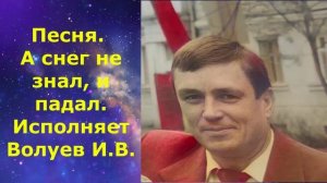 1453.3.В.Ю. ВИДЕО. Песня. А снег не знал, и падал. Исполняет Волуев И.В.