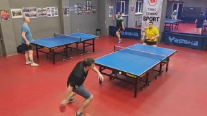 отбор Бадаев А. (686) - Румянцев Н. (510) 24.02 настольный теннис Малиновый 400+ турнир СПб