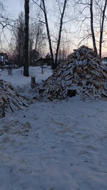 Жизнь в деревне Сколько дров нужно на зиму в Сибири