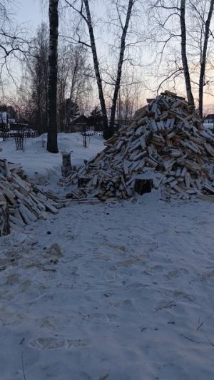 Жизнь в деревне Сколько дров нужно на зиму в Сибири
