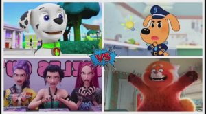 ТАНЦЕВАЛЬНЫЙ БАТТЛ — ОХОТНИЦЫ K‑POP vs ШЕРИФ ЛАБРАДОР vs КРАСНАЯ ЛИСА vs ЩЕНКИ‑ГЕРОИ!