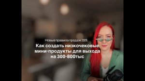 Новые правила продаж 2026. Как с помощью мини-продукта выйти на доход 300-800тыс/мес.