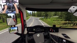Норвежские фьорды за рулём 🚛 Дальнобой в ETS2 на Thrustmaster TX 🔥