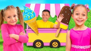 Песня про мороженое — Детская песенка от Майи и Маши+Веселые детские сборники для детей