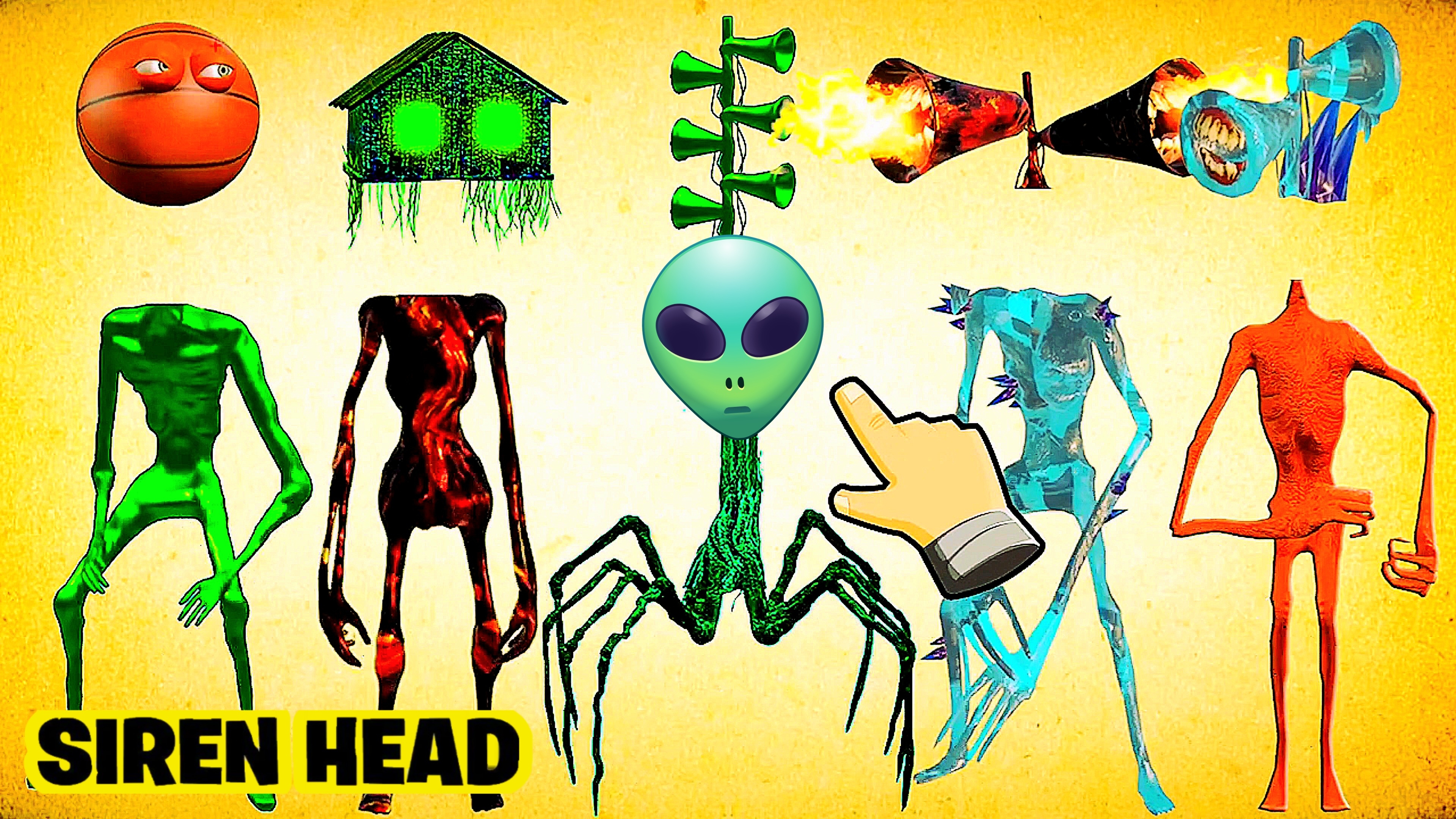 📢 СИРЕНОГОЛОВЫЙ 📢 - СОБЕРИ СИРЕНОГОЛОВОГО ПРАВИЛЬНО. SIREN HEAD - ВИДЫ.