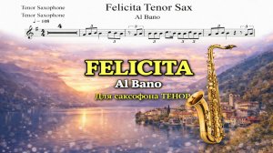 🎷 Sax Alto — Felicità (Al Bano & Romina Power) | Видеоминус