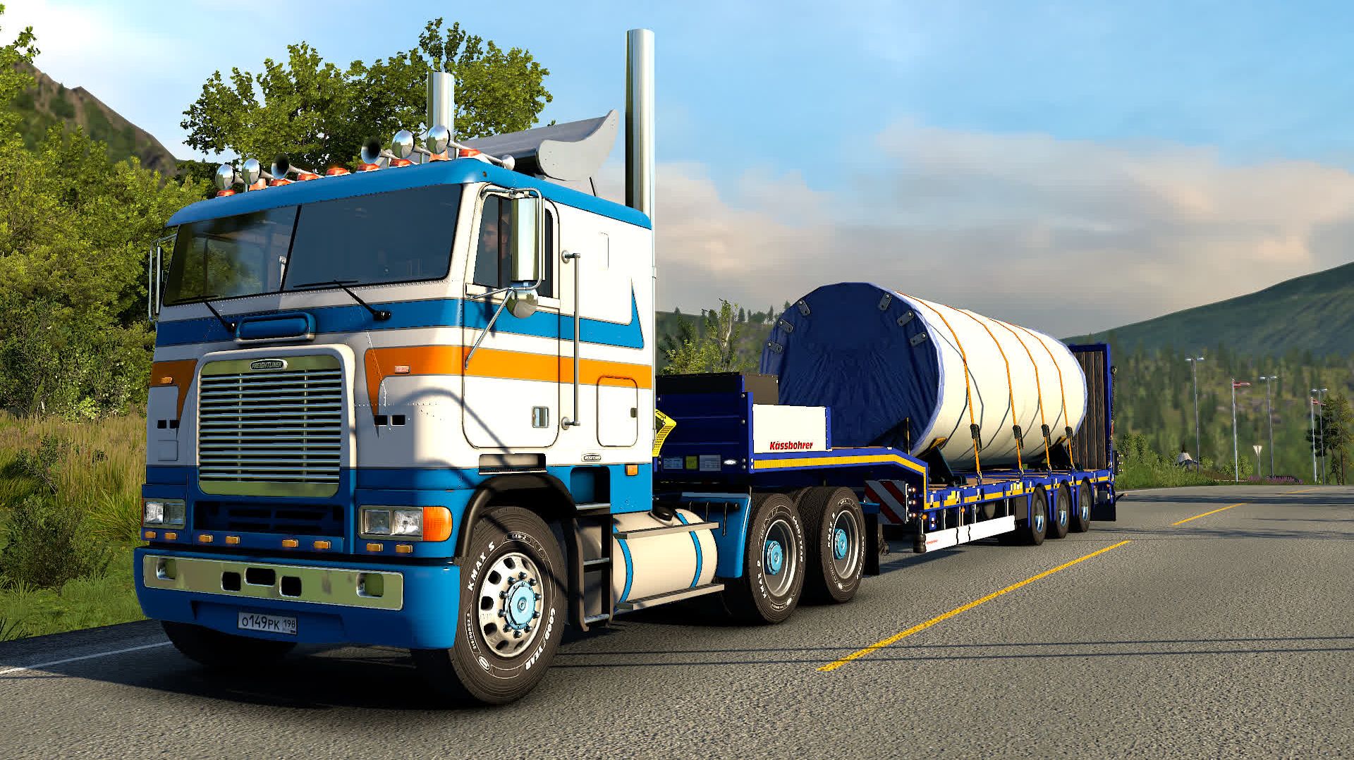 572 / ЕTS2 1.57 / Freightliner FLB / Дальнобой по Норвегии.