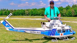 ВАУ !!! ПОТРЯСАЮЩЕ !!! BIG RC BELL-412 (JA6795) МАСШТАБ МОДЕЛИ ТУРБИННЫЙ ВЕРТОЛЕТ