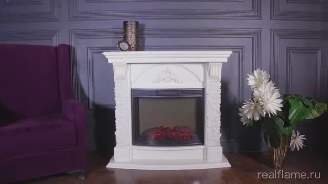 Камин AthenaGR с очагом Evrika | Электрокамины Realflame