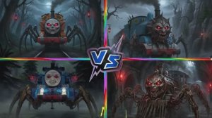 БАТТЛ НА РЕЛЬСАХ — МУТАНТ‑ПОЕЗД vs ДОБРЫЙ ПАРОВОЗ vs ТЁМНЫЙ ЗВЕРЬ! 🚂