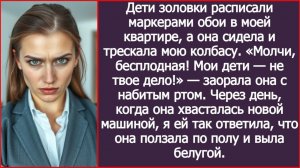 «Молчи, бесплодная!» — заорала золовка, когда ее дети изрисовали стены в квартире | ИСТОРИИ ИЗ ЖИЗНИ