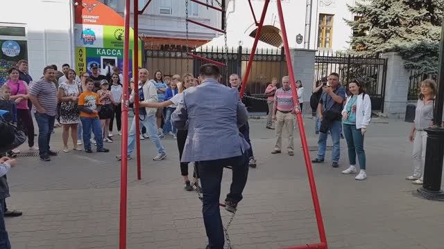 Дедуля полез на Пьяную лестницу