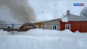 В Малмыже неосторожность при обращении с газом привела к пожару