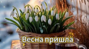 Весна пришла. Шикарная музыкальная открытка.