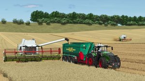FS25 Уборка пшеницы Claas Lexion 480/560, FENDT 939, NEW FENDT 1052, карта Fenyerpuszta