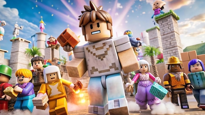 Игра в РОБЛОКС вместе с Катей