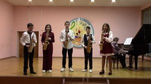 Бах-Гуно "Аве Мария", Джоплин "Артист эстрады". Ансамбль саксофонов, конц Петрова Т. А.