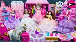 Играем в игрушки из мультика принцесса кукла Барби. Мультфильм для детей. ASMR АСМР