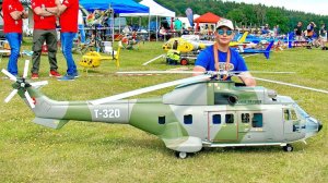 ОГРОМНАЯ МОДЕЛЬ RC AS-332 SUPER-PUMA / RC МАСШТАБ ТУРБИНА ВЕРТОЛЕТ