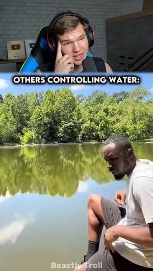 Последний Против Других Управляют Водой !🌊🧠 #shorts #шортс #вода #магия #прикол #мем #фонк #эдит