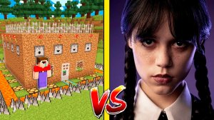 УЭНСДЕЙ ПРОТИВ САМЫЙ ЗАЩИЩЕННЫЙ ДОМ В МАЙНКРАФТ | Нубик Пэнн Minecraft