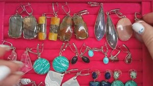 Каменная лавка (кольца распродажа, наборы в нейзильбере, серьги, кулоны 2 часть)
