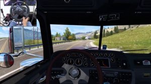 Peterbilt 389 с прямотоком ревёт по трассам 🔥 Дальнобой в ATS на Thrustmaster TX 🚛
