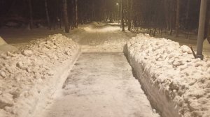 Чищу ночью дорогу без регистрации и смс. Тёплый стан, ландшафтный заказник.