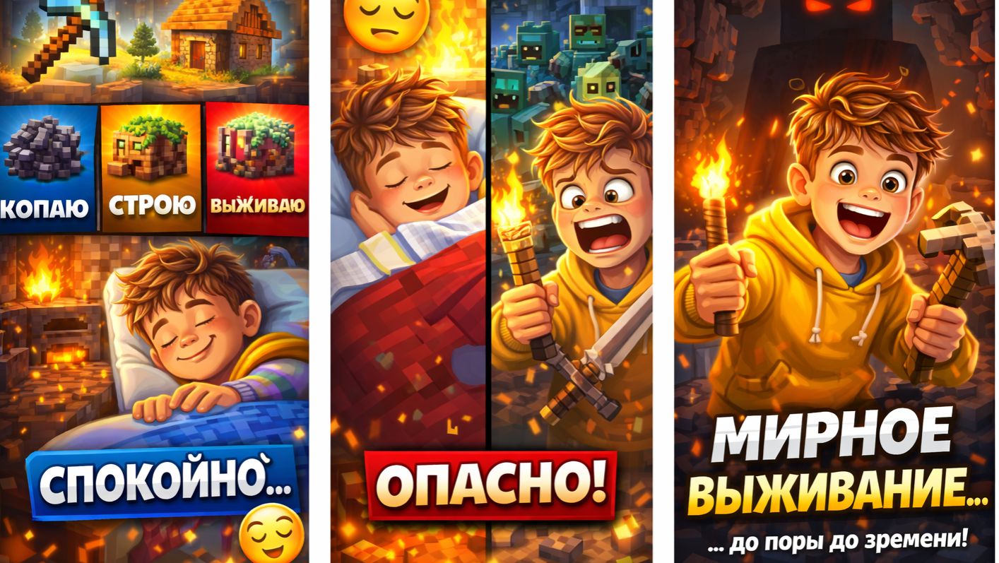 Minecraft выживание 🧱 Копаю, строю и выживаю как могу 😄 | АндрюшаТВ