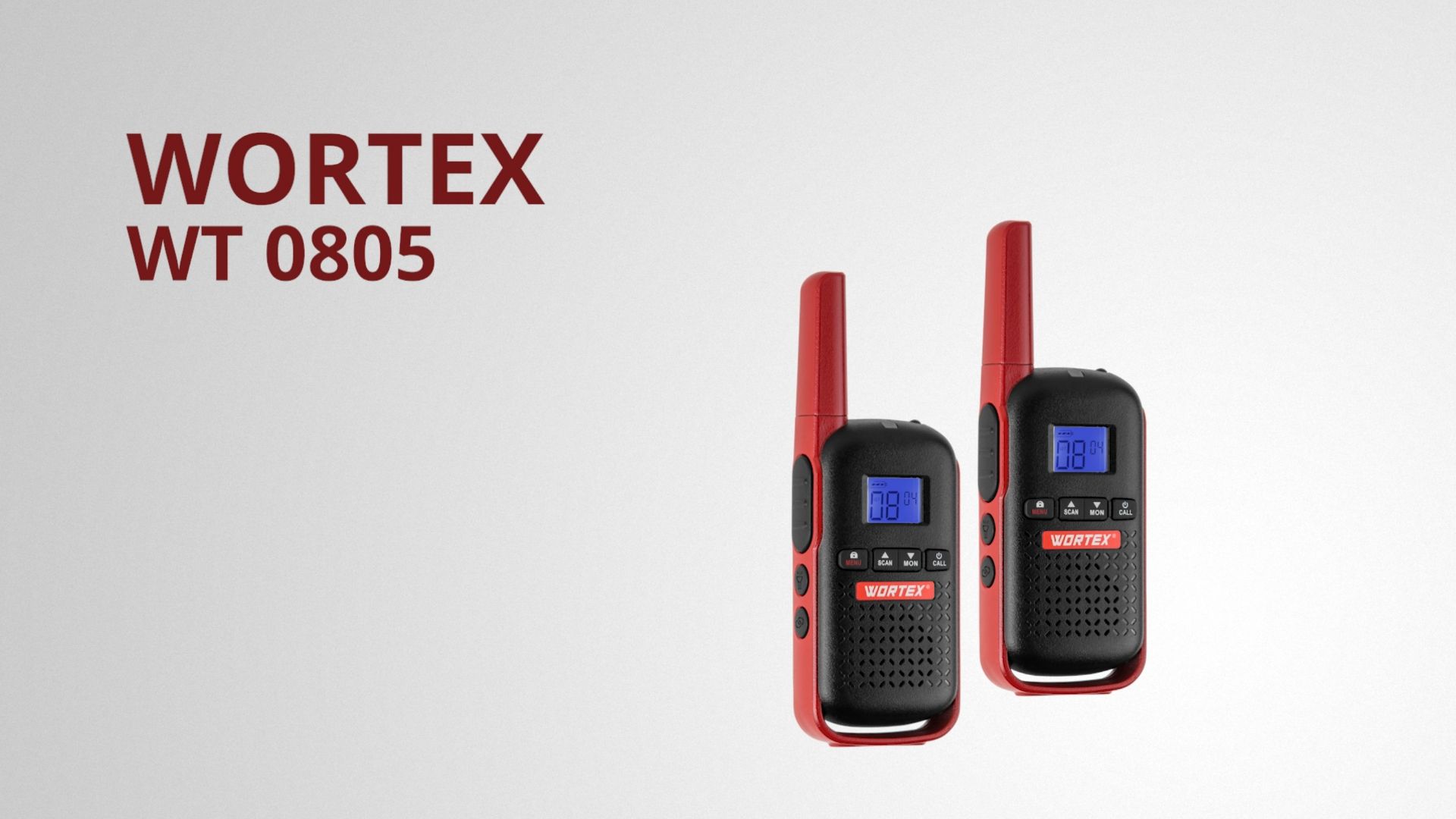 Портативная радиостанция WORTEX WT 0805 смотреть онлайн