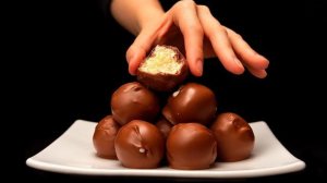 Эти шоколадные шарики очень легко приготовить дома...🍨🍫😋