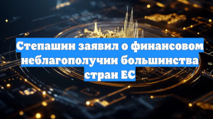 Степашин заявил о финансовом неблагополучии большинства стран ЕС