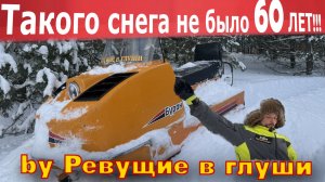 60 ЛЕТ ТАКОГО СНЕГА НЕ БЫЛО! Снегоход Буран и иномарки в битве со стихией!