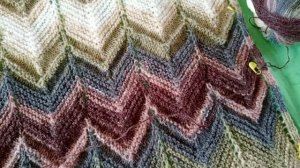 Отчёт5 в СП"Вязальный Переполох А скоро Весна!"с Е.Велиной.Палантин "Миссони".Видео В.Волкова