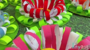 "Цветы к 8 марта" - творческая поделка под песню "Бабушка сердце дома" у детей старшей группы.