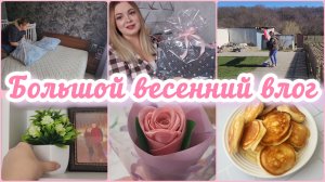 ВЕСНА НА КУБАНИ🌷ПОКУПКИ🛍РОЗЫ ИЗ ЛЕНТ⚘️ОБЗОР ПОДАРКОВ К 8 МАРТА🪻🎁ДОМАШНИЕ ДЕЛА 🧺