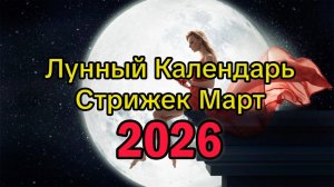 ЛУННЫЙ КАЛЕНДАРЬ СТРИЖЕК НА МАРТ 2026 ГОДА