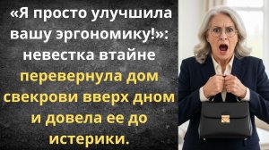 Как невестка поставила свекровь на место | Истории из жизни