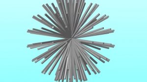 Геометрическая фигура: Шар из отрезков насыщенный