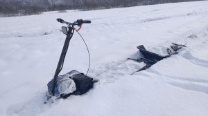 До введенска в метель на снегоходе