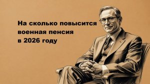 На сколько повысится военная пенсия в 2026 году