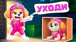 МАМА СКАЙ ВЫГНАЛА ДОЧКУ ИЗ ДОМА ЩЕНЯЧИЙ ПАТРУЛЬ В МАЙНКРАФТ