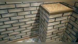 Декоративный кирпич из остатков гипсокартона