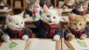 Смелое творческое путешествие Торы 🐱✨🎨 Забавные и трогательные истории о котятах 🐾