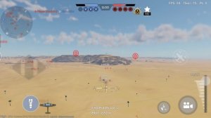 воздушное сражение в мобильной игре Вартандер учимся стрелять по заклёпкам